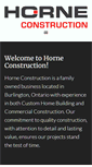 Mobile Screenshot of horneconstruction.ca